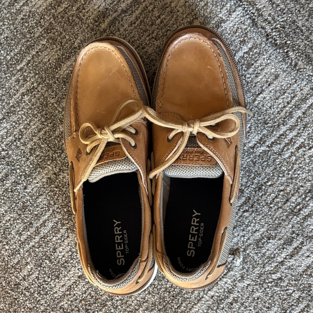 Sperry Men's Brown Leather Boat Shoes